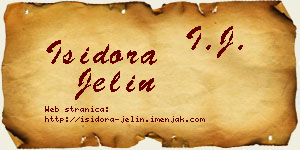 Isidora Jelin vizit kartica